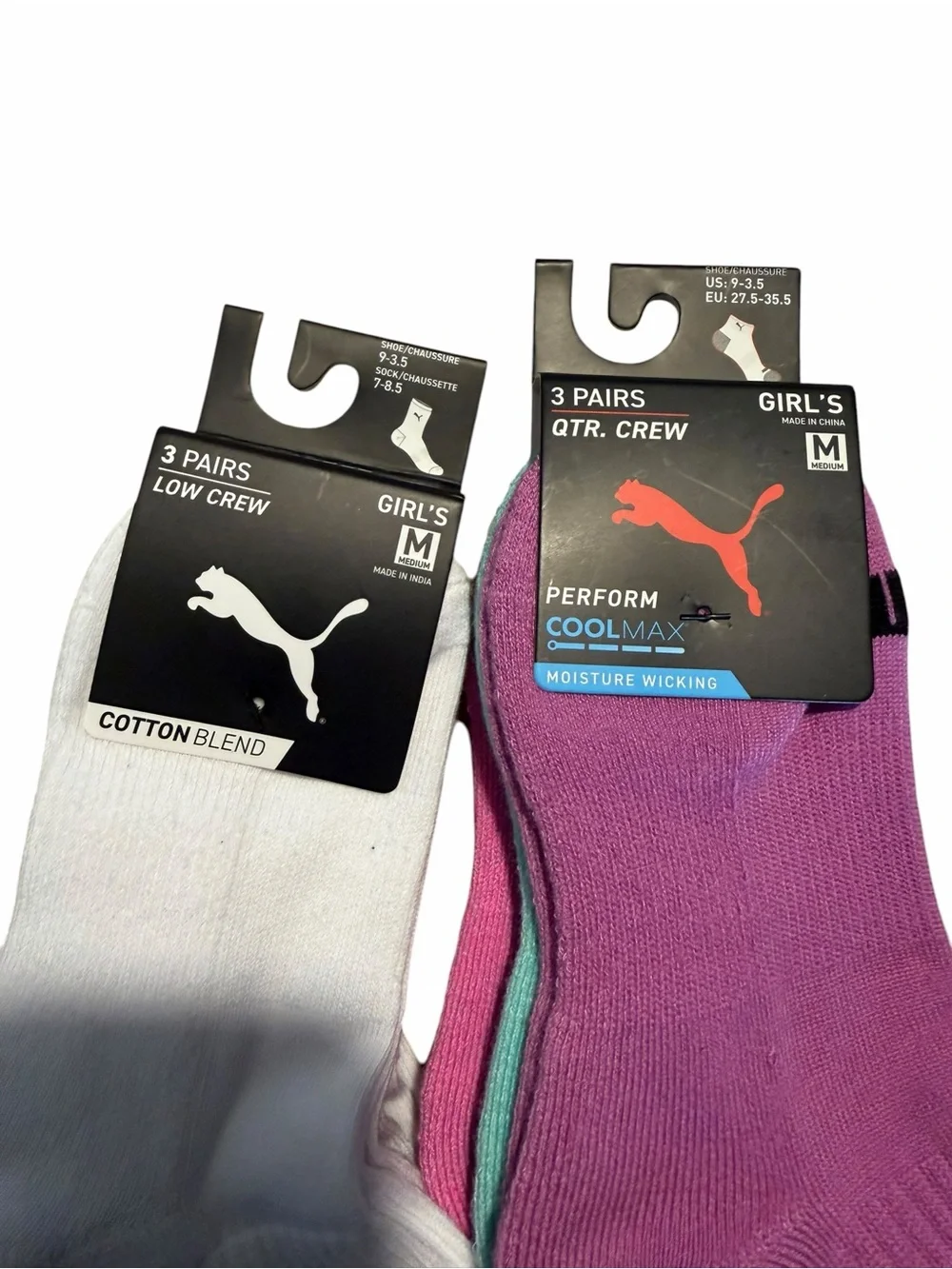 Puma Ankle Socks Pack (3 pack) Puma Low Crew pack (3 pack)